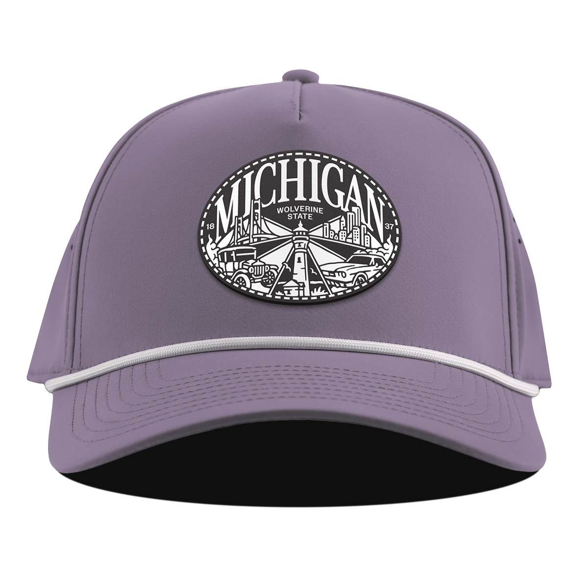 Michigan Traveler Curved 5 Panel Rope Purple