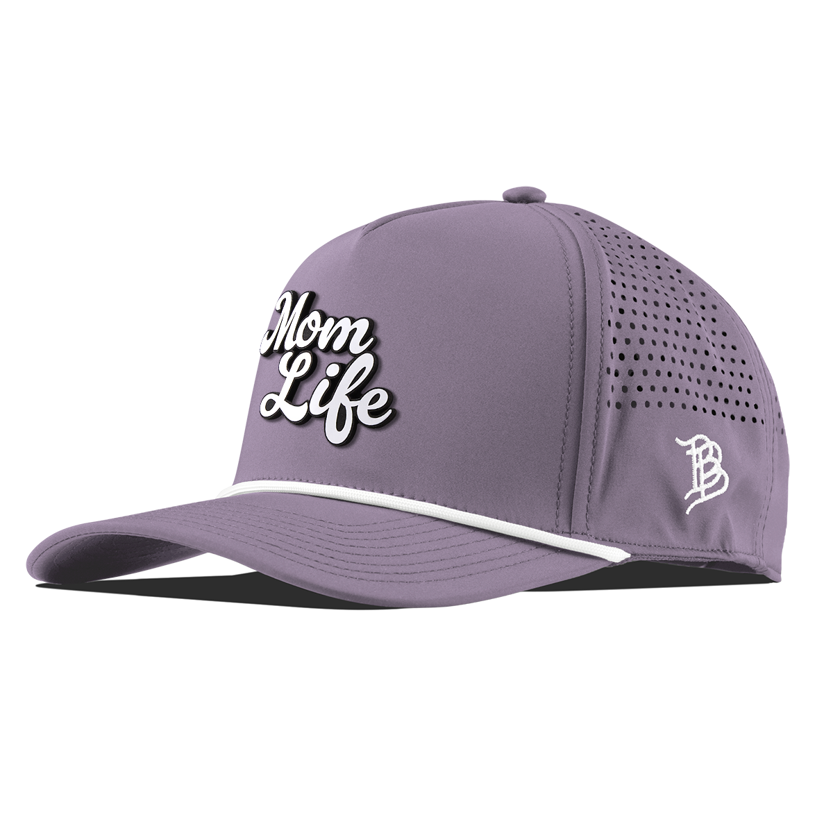 Mom Life Script Curved 5 Panel Rope Purple