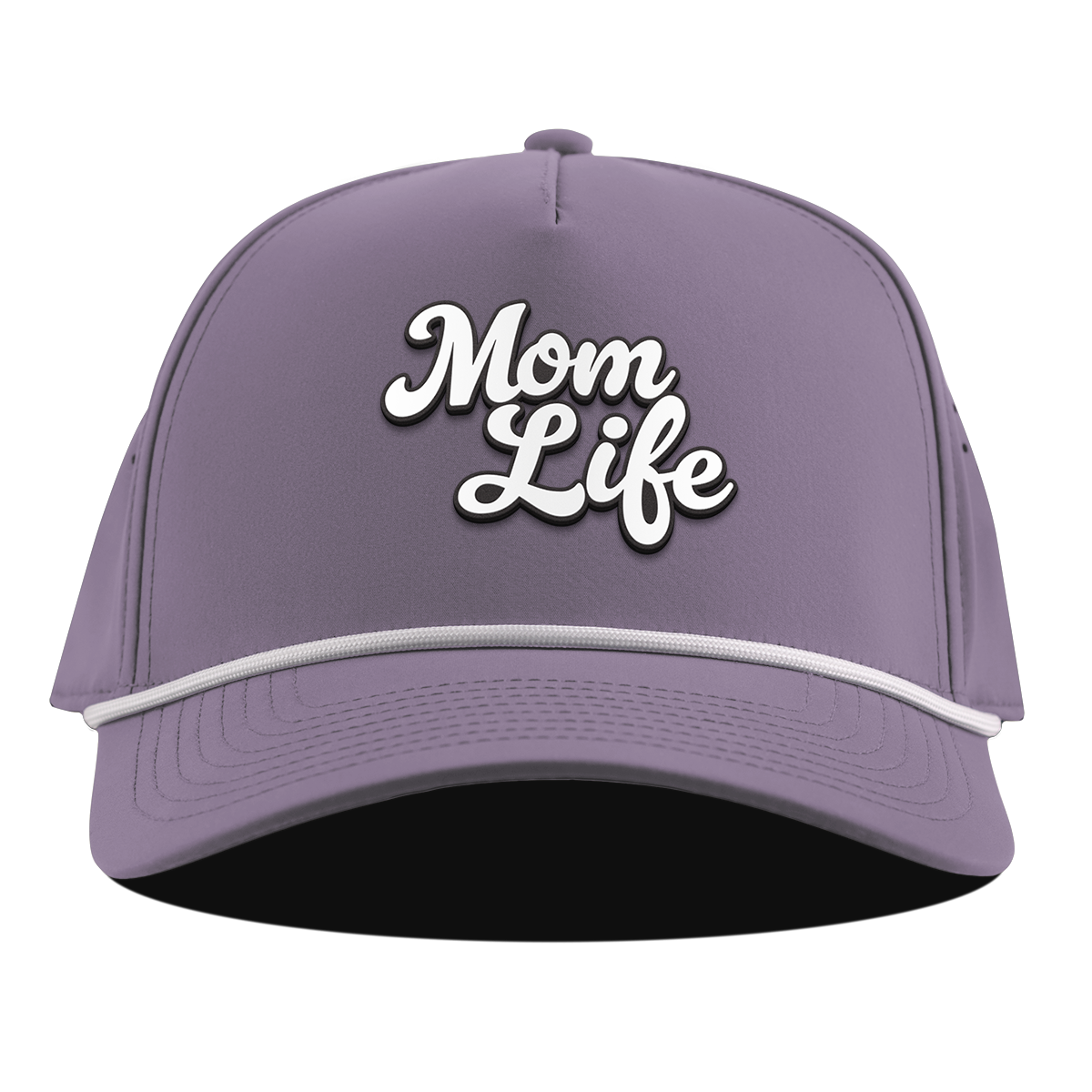 Mom Life Script Curved 5 Panel Rope Purple