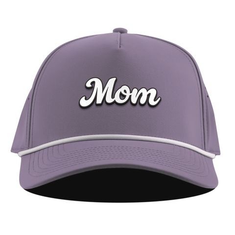 Mom Script Curved 5 Panel Rope Purple