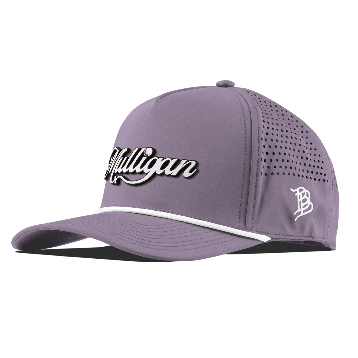 Mulligan Script Curved 5 Panel Rope Purple