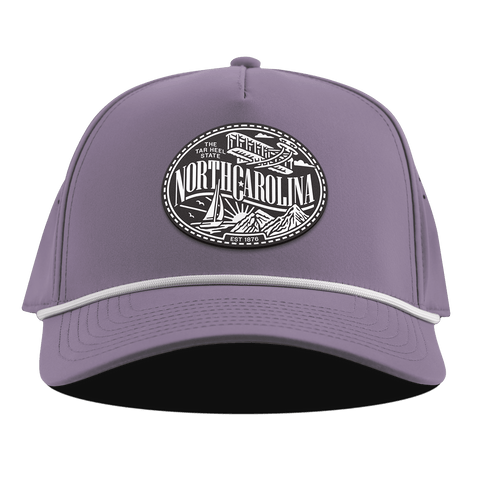 North Carolina Traveler Curved 5 Panel Rope Purple