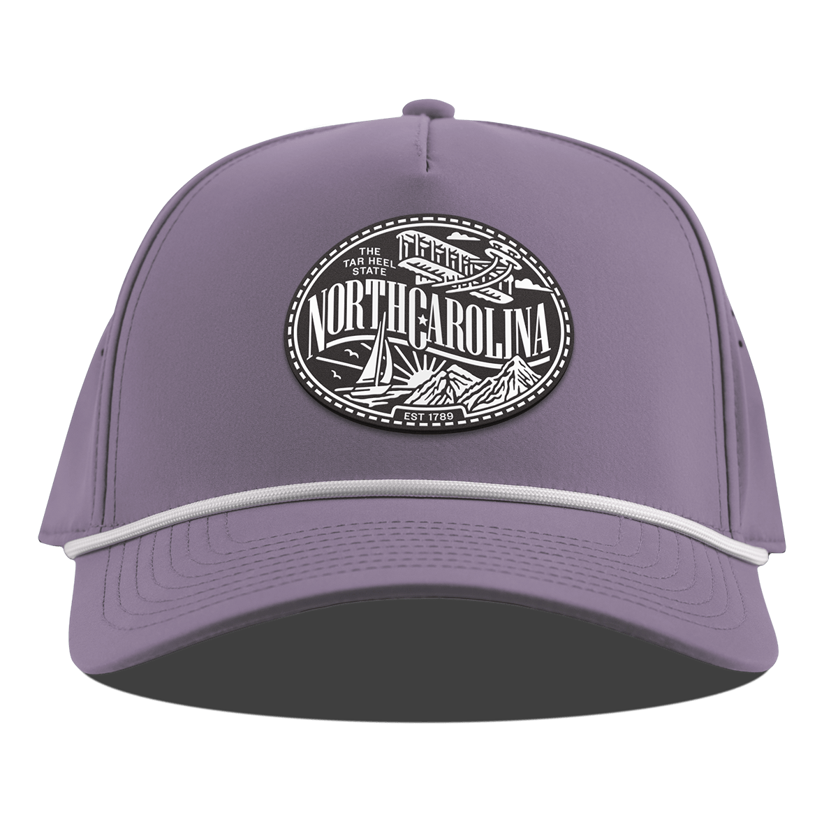 North Carolina Traveler Curved 5 Panel Rope Purple