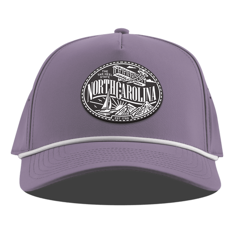 North Carolina Traveler Curved 5 Panel Rope Purple