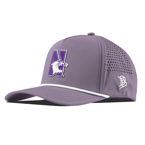 Northwestern University "Northwestern Block Logo" Curved 5 Panel Rope Purple