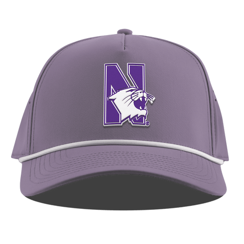 Northwestern University "Northwestern Block Logo" Curved 5 Panel Rope Purple