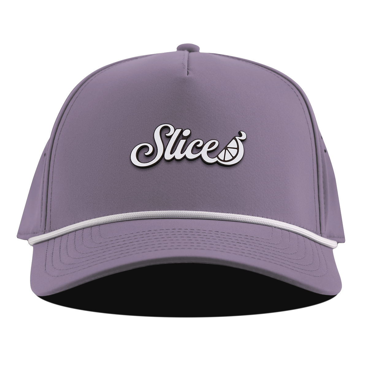 Sliced Script Curved 5 Panel Rope Purple