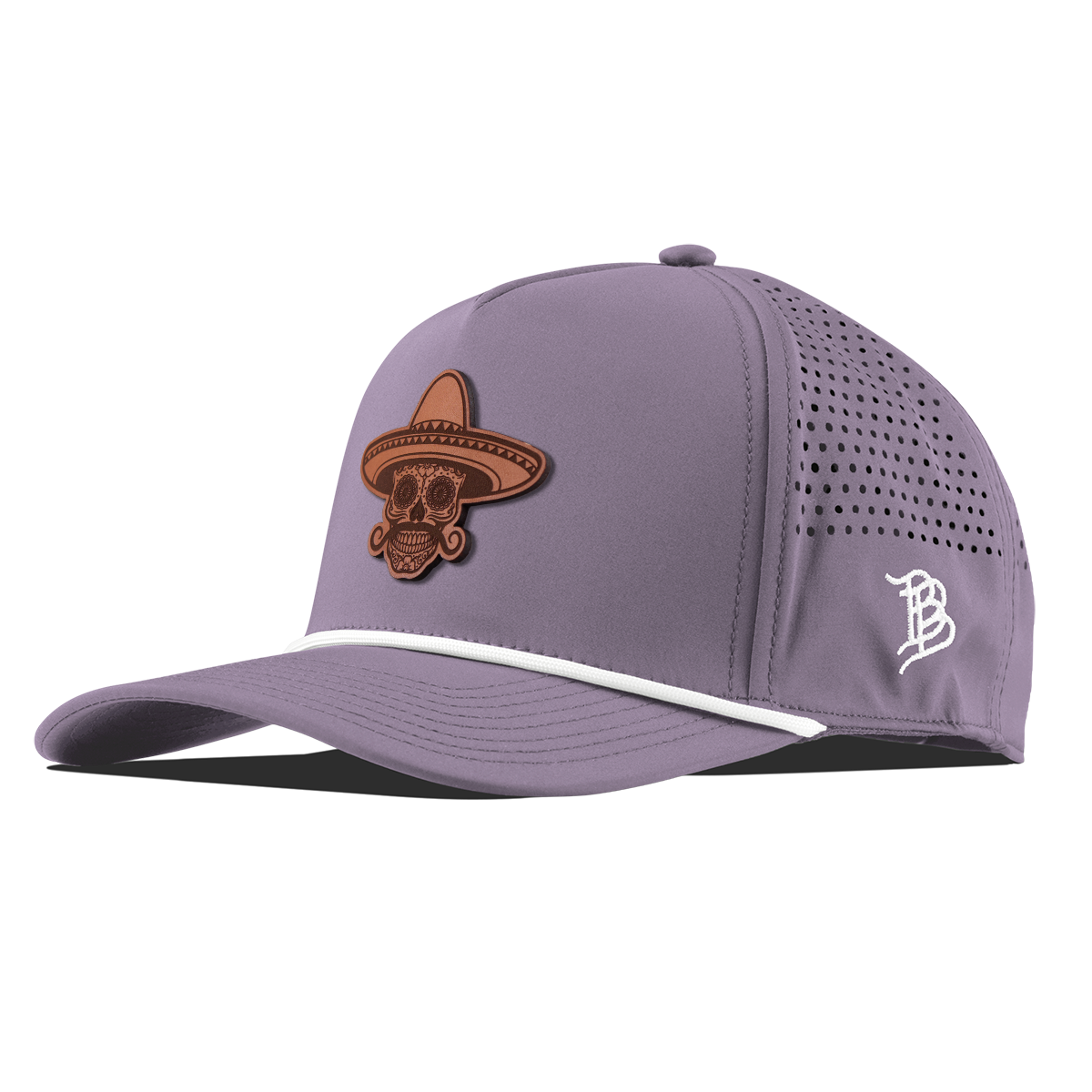 Sombrero Skull Curved 5 Panel Rope Purple