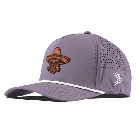 Sombrero Skull Curved 5 Panel Rope Purple