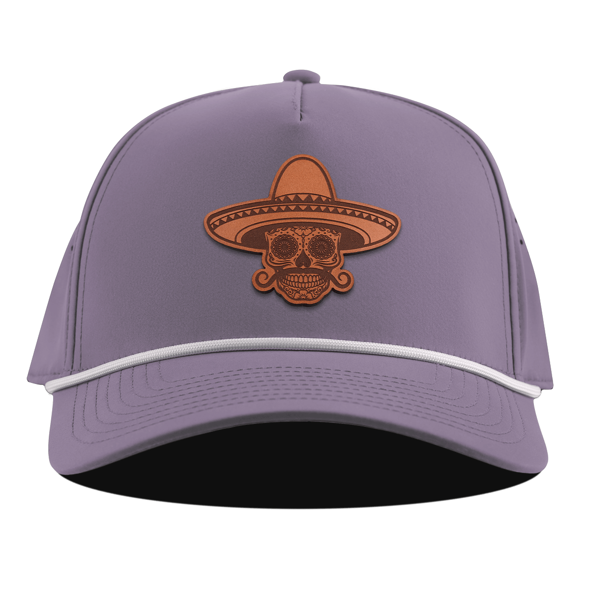 Sombrero Skull Curved 5 Panel Rope Purple