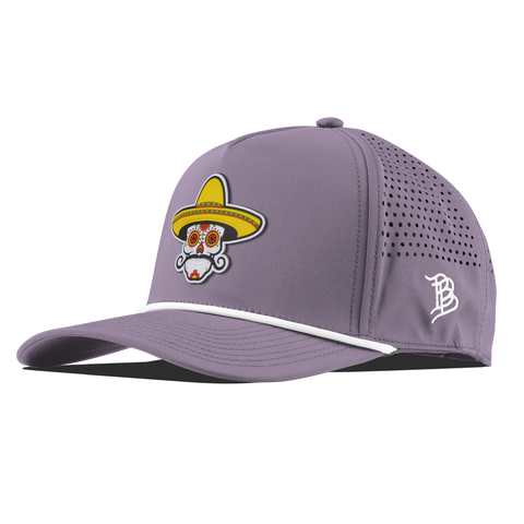 Sombrero Skull PVC Curved 5 Panel Rope Purple