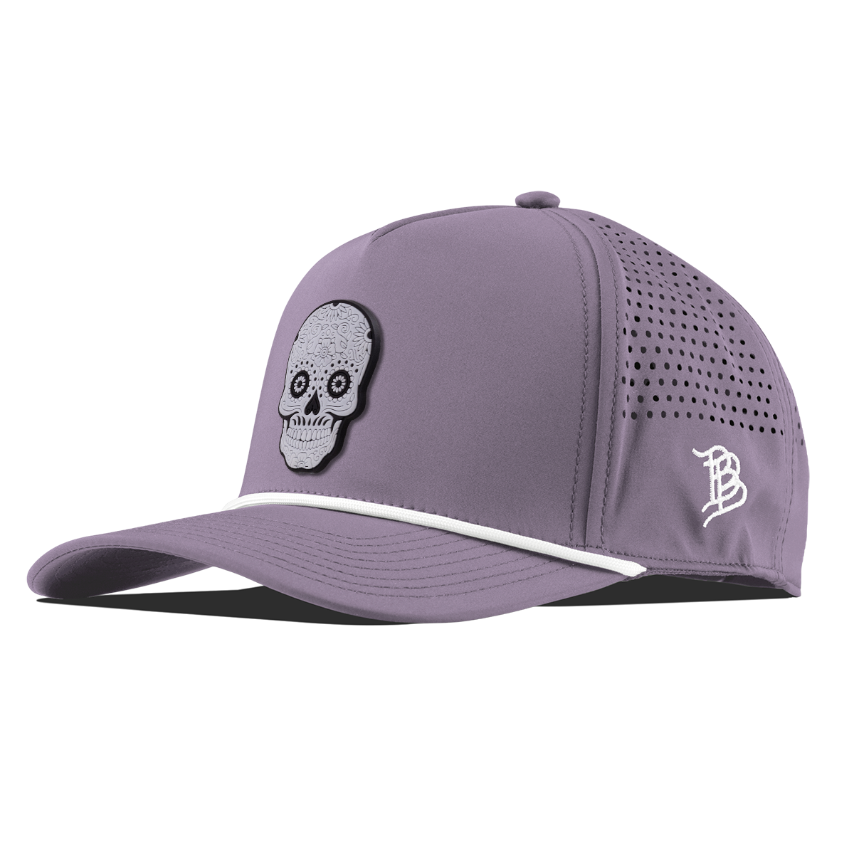 Sugar Skull PVC Curved 5 Panel Rope Purple