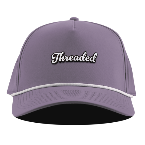 Threaded Script Curved 5 Panel Rope Purple
