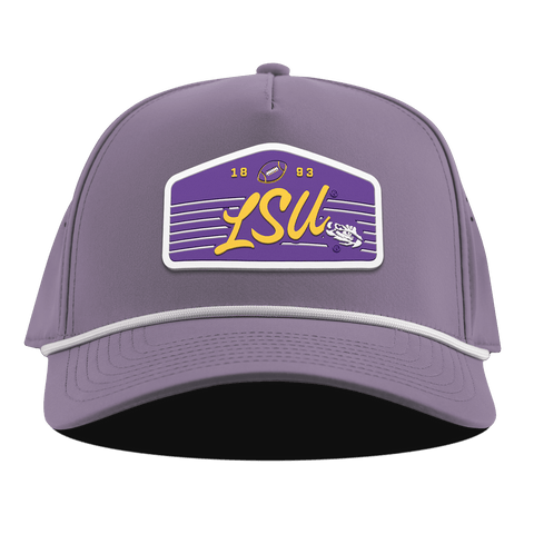 Louisiana State University "Tigers Football" Curved 5 Panel Rope Purple