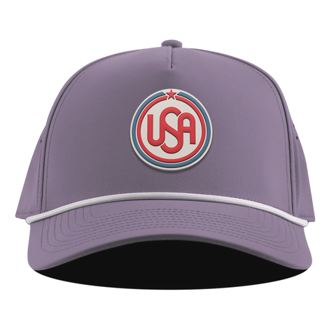 USA Icon Curved 5 Panel Rope Purple