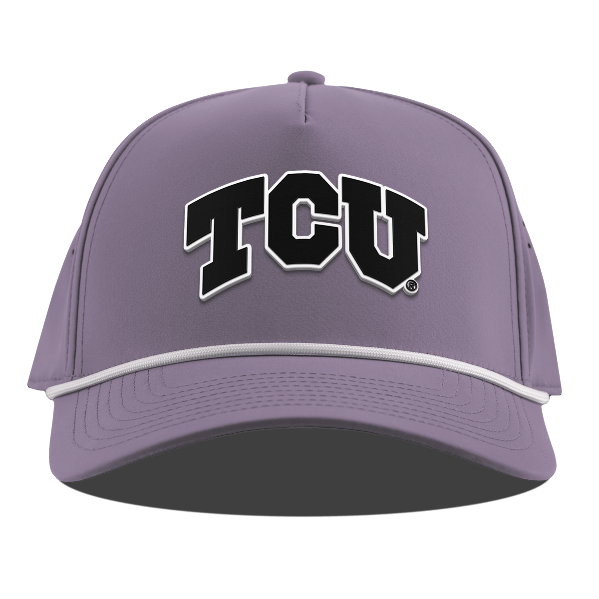 Texas Christian University "Vintage TCU Block" Curved 5 Panel Rope Purple