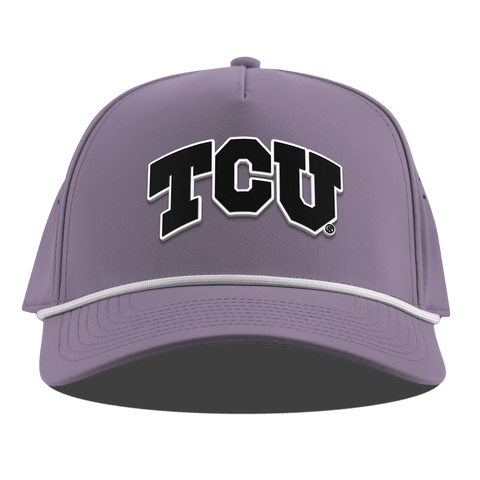 Texas Christian University "Vintage TCU Block" Curved 5 Panel Rope Purple