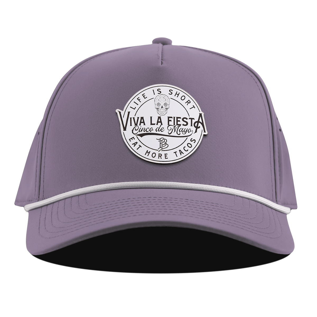 Branded Fiesta Curved 5 Panel Rope Purple
