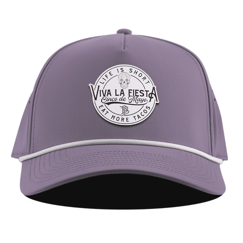 Branded Fiesta Curved 5 Panel Rope Purple