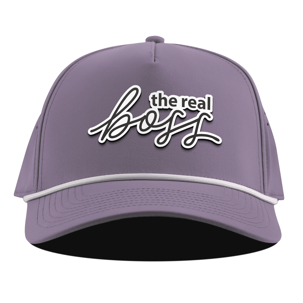 The Real Boss Curved 5 Panel Rope Purple