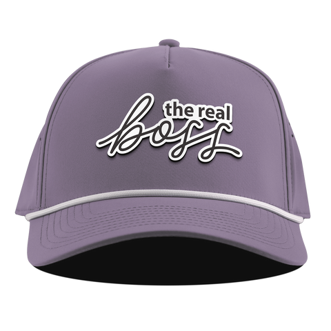 The Real Boss Curved 5 Panel Rope Purple
