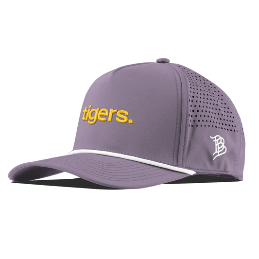 Louisiana State University "tigers." Curved 5 Panel Rope Purple