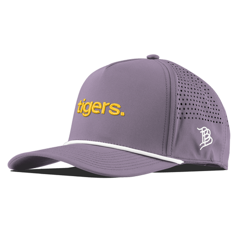 Louisiana State University "tigers." Curved 5 Panel Rope Purple
