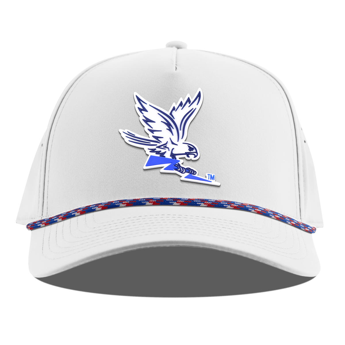 Air Force "Air Force Academy Falcon" Curved 5 Panel Rope White RWB
