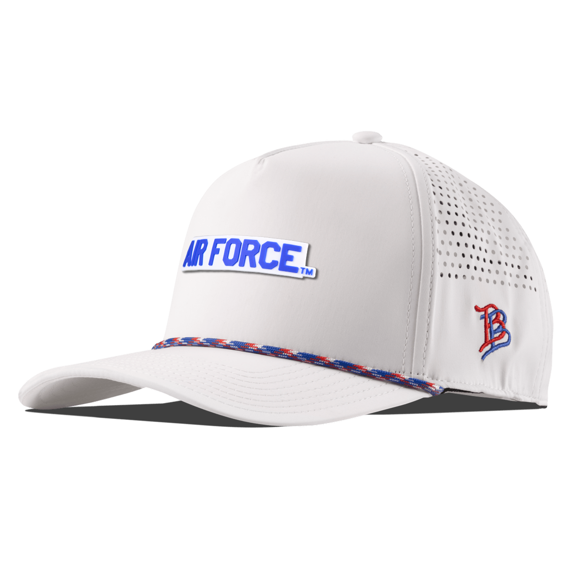 Air Force "Air Force Academy" Curved 5 Panel Rope White RWB