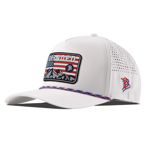 American Horizon Curved 5 Panel Rope White/RWB