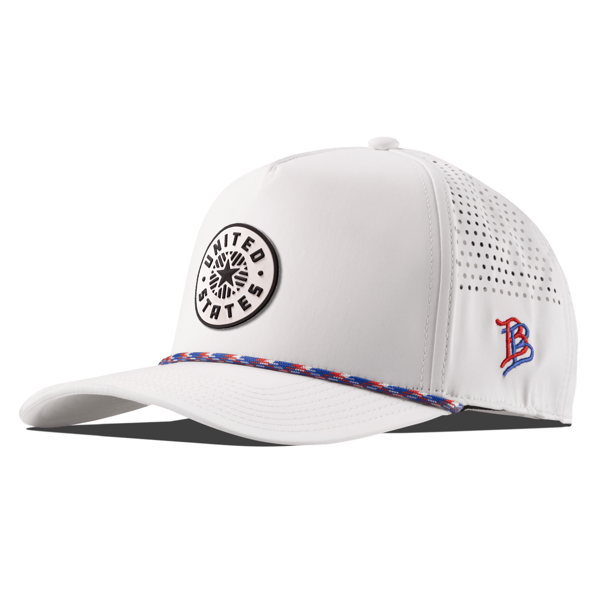 Anthem PVC Curved 5 Panel Rope White/RWB