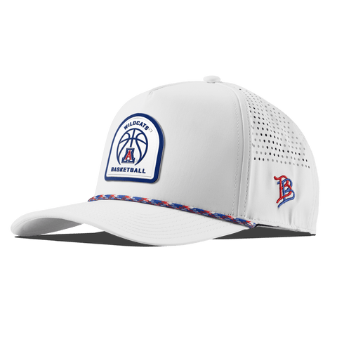 University of Arizona "Arizona Basketball" Curved 5 Panel Rope White RWB