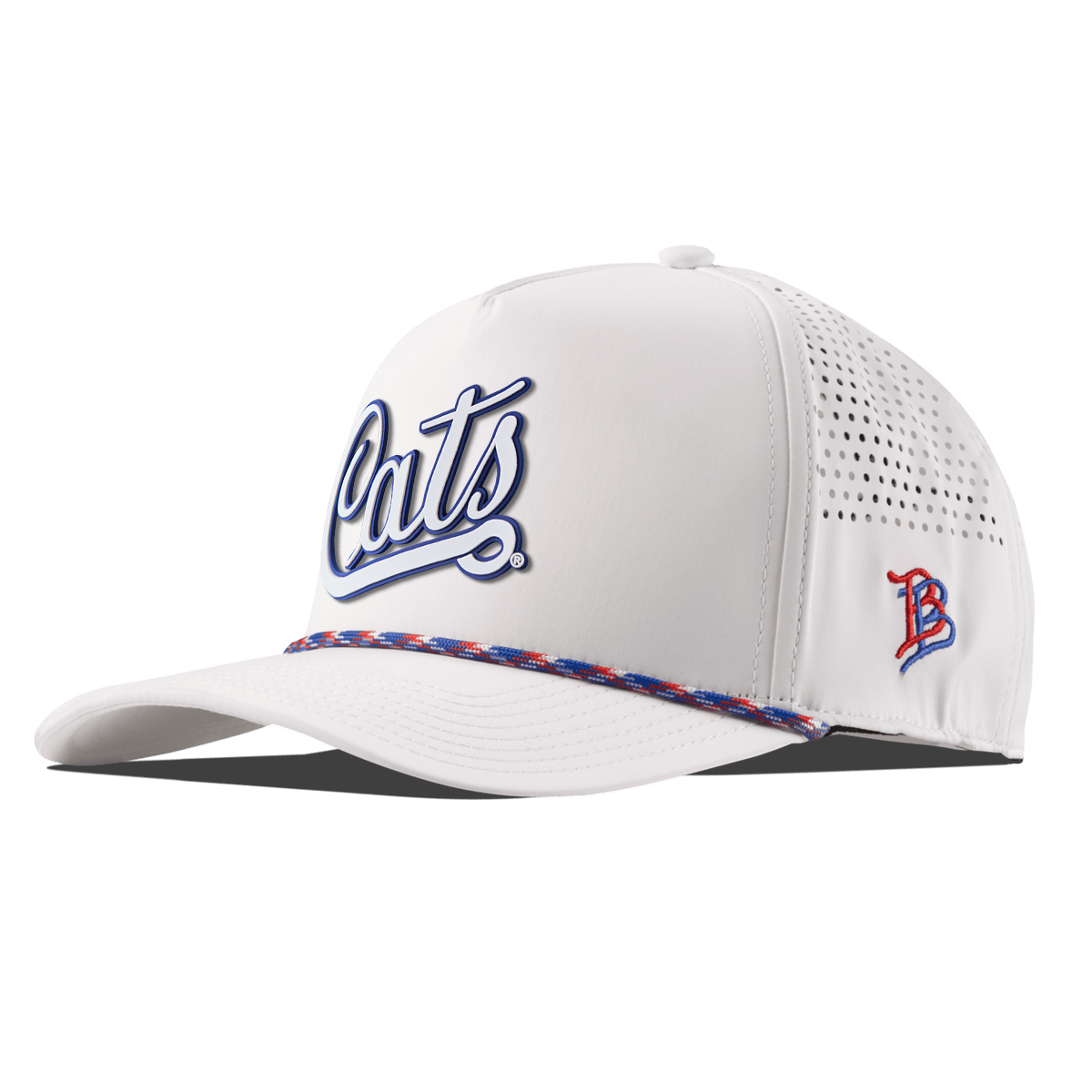University of Arizona "Arizona Cats Script" Curved 5 Panel Rope White RWB