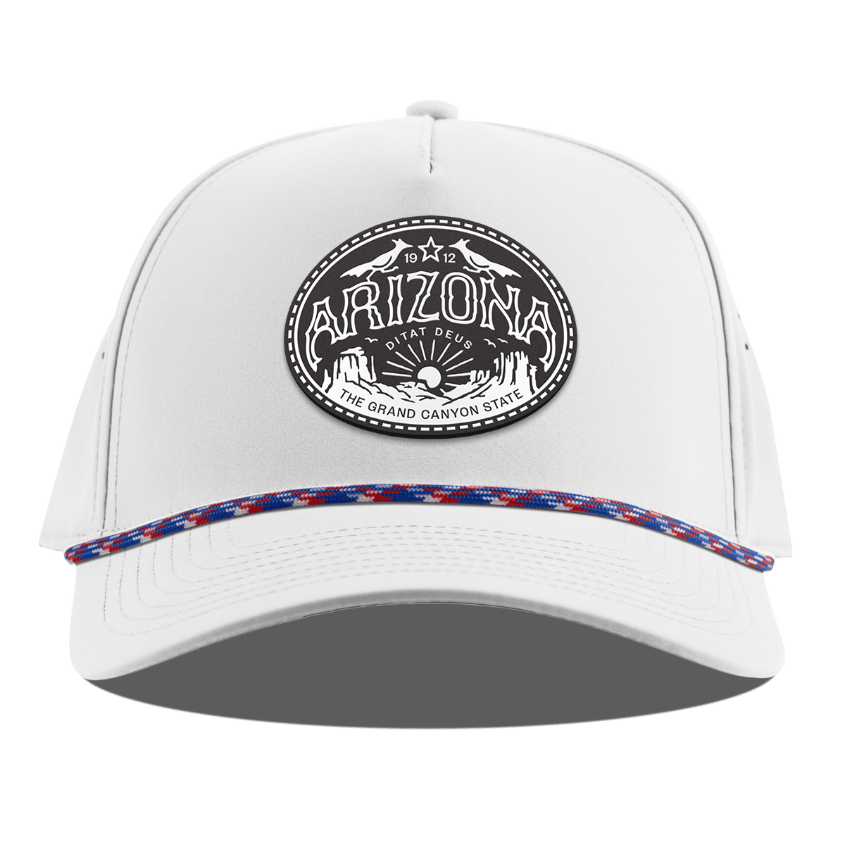 Arizona Traveler Curved 5 Panel Rope White RWB