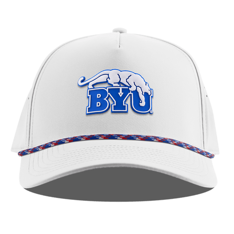 BYU "BYU Cougars" Curved 5 Panel Rope White RWB