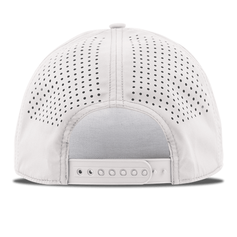 Indiana Vintage Curved 5 Panel Performance Back White + RWB