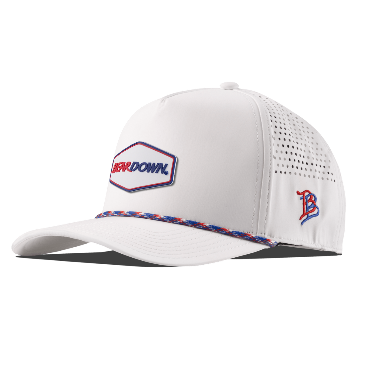 University of Arizona "Bear Down Arizona" Curved 5 Panel Rope White/RWB