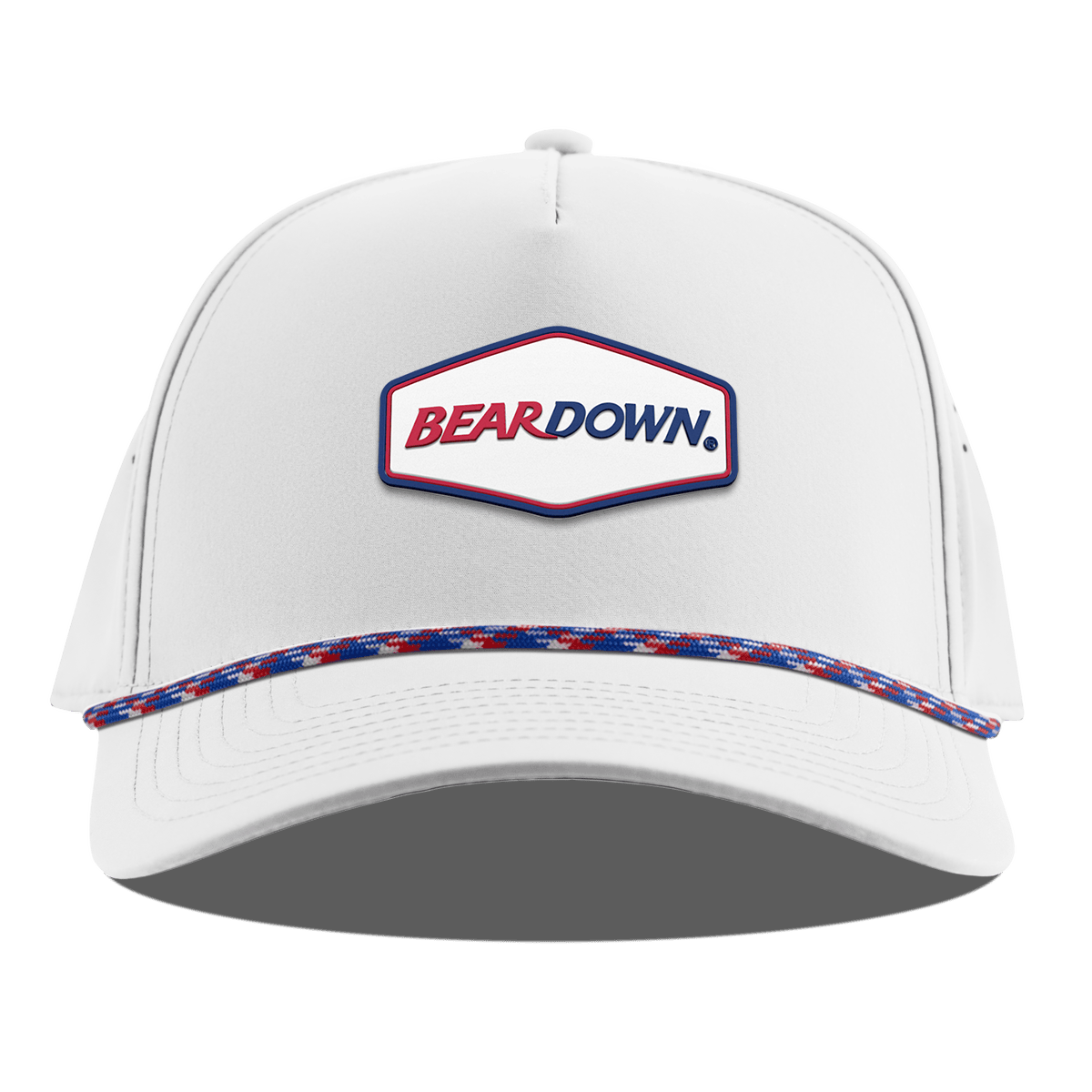 University of Arizona "Bear Down Arizona" Curved 5 Panel Rope White RWB