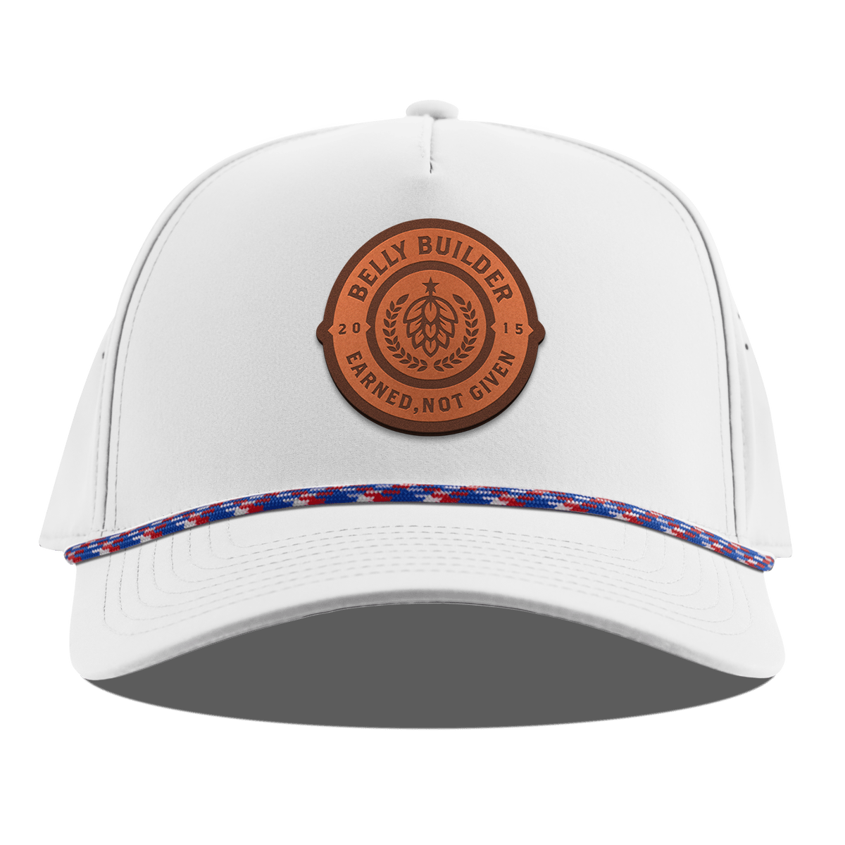 Belly Builder Curved 5 Panel Rope White RWB