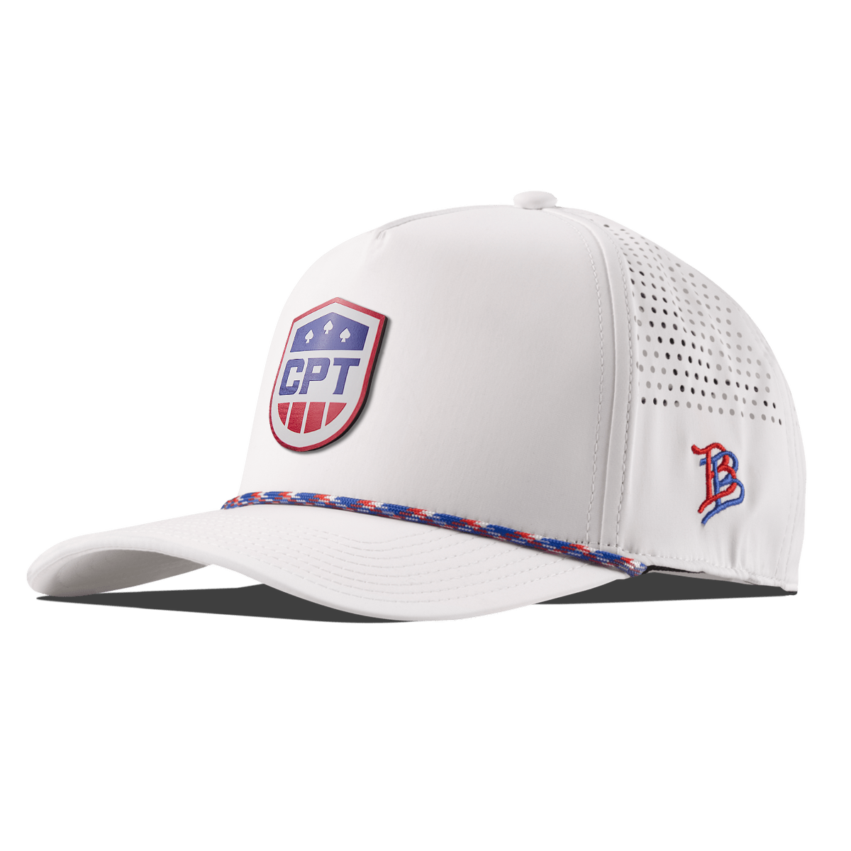 CPT Red, White & Blue Curved 5 Panel Rope White/RWB