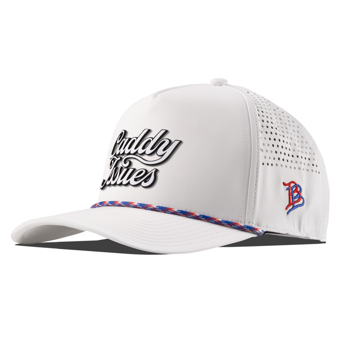 Caddy Issues Curved 5 Panel Rope White/RWB