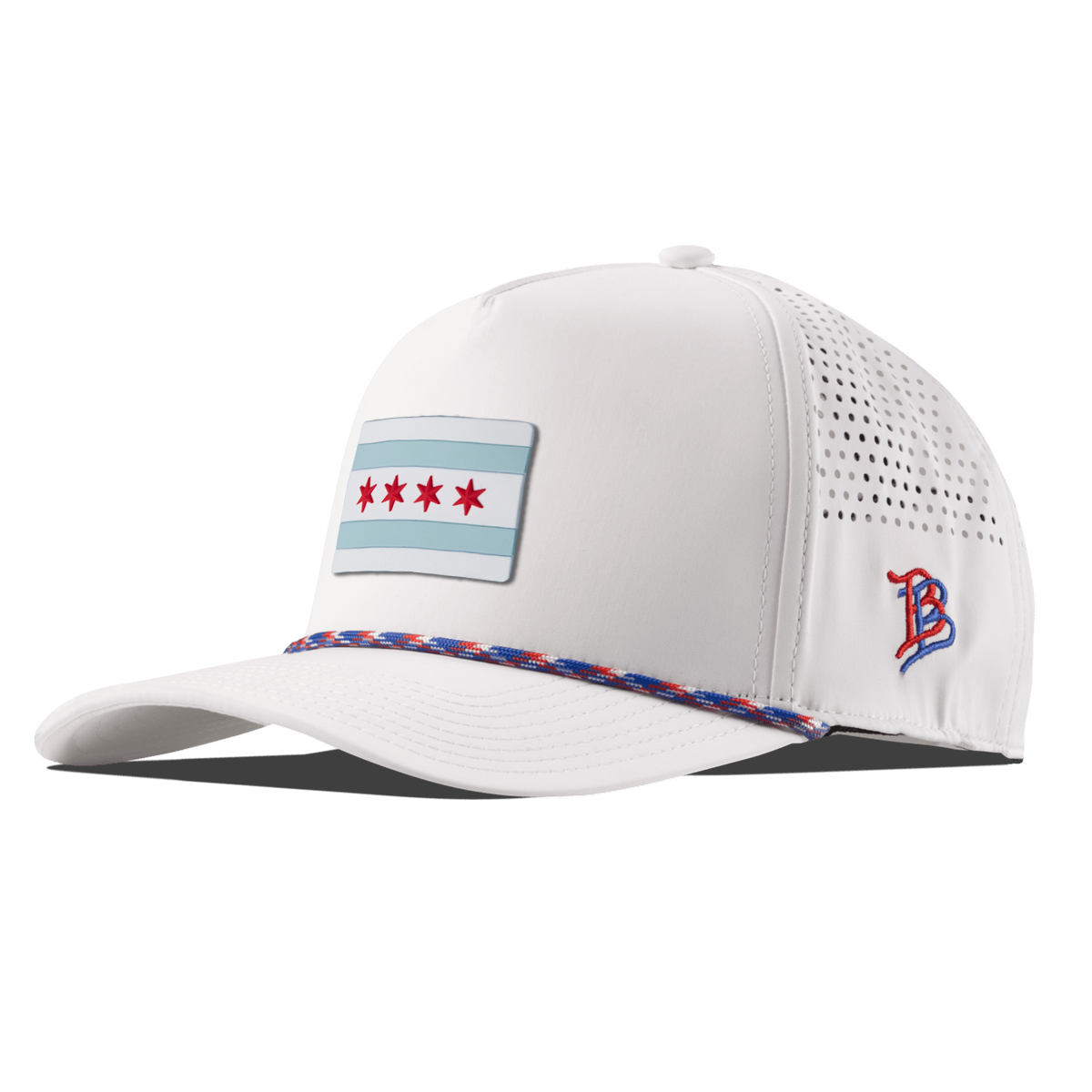 Chicago Flag Curved 5 Panel Rope White/RWB