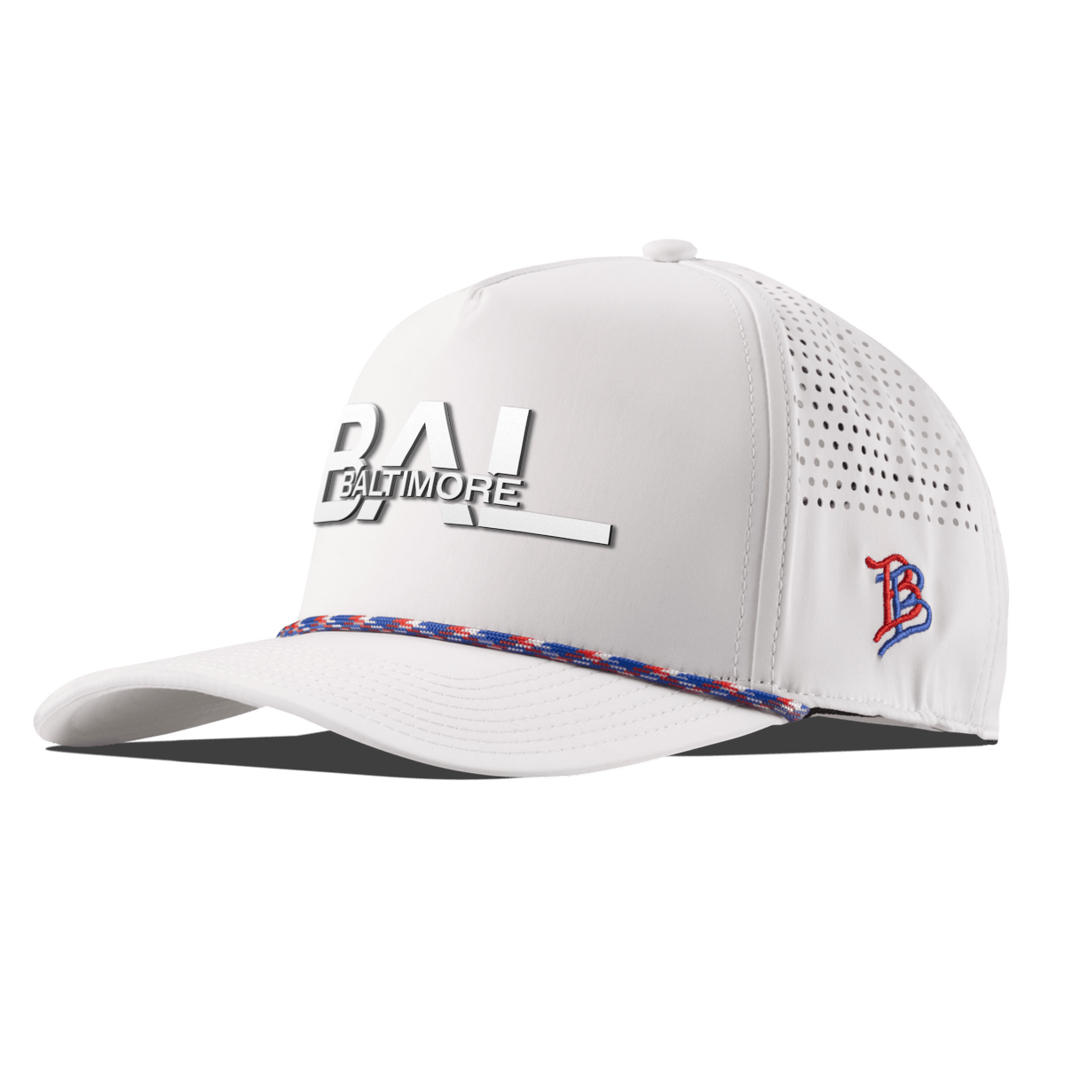 City Block Baltimore Curved 5 Panel Rope White RWB