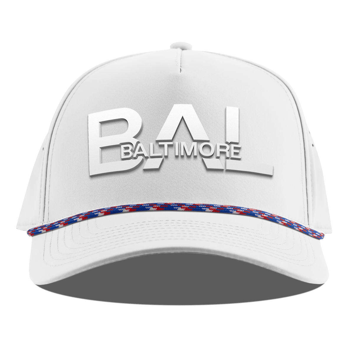 City Block Baltimore Curved 5 Panel Rope White RWB