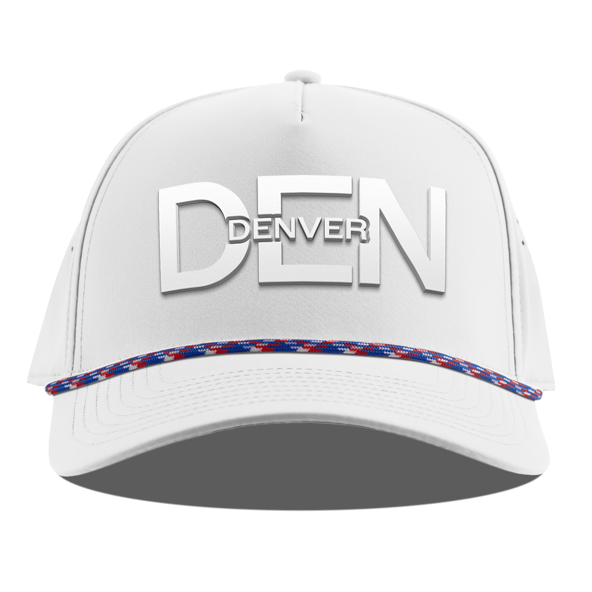 City Block Denver Curved 5 Panel Rope White RWB