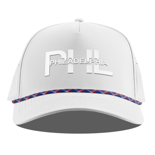 City Block Philadelphia Curved 5 Panel Rope White RWB