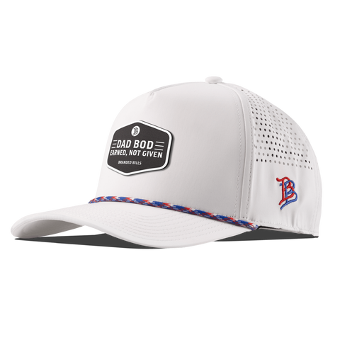 Dad Bod Curved 5 Panel Rope White RWB