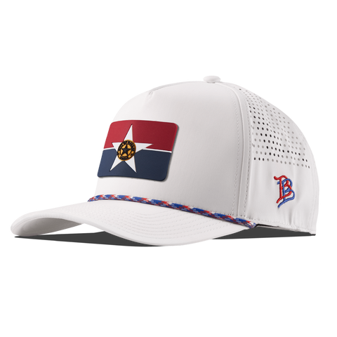 Dallas Flag Curved 5 Panel Rope RWB/White