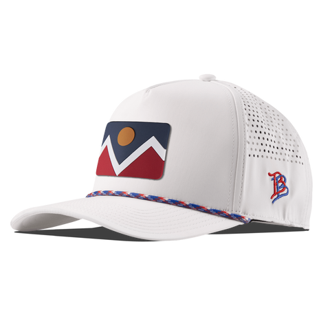 Denver Flag Curved 5 Panel Rope RWB/White