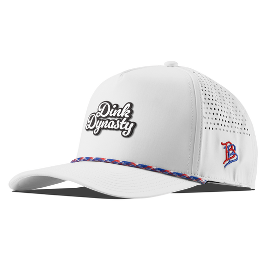 Dink Dynasty Script Curved 5 Panel Rope White RWB